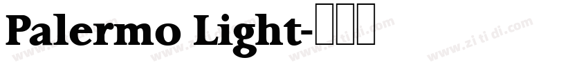 Palermo Light字体转换
